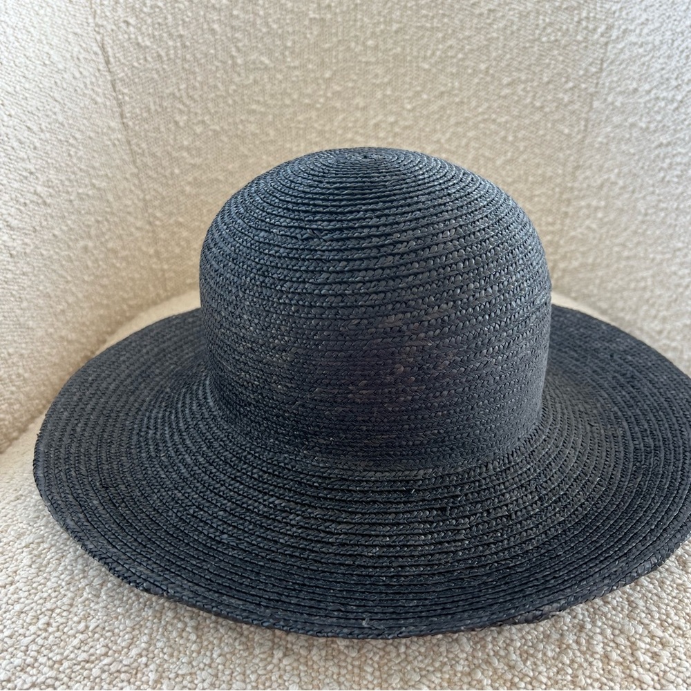 Janessa Leone Black Straw Hat (small)